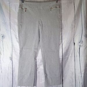Joe B Gray Cropped Pants with Zipper Pockets